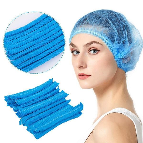 Different Color Disposable Head Cover Mob Cap Medical Bouffant Head Cap