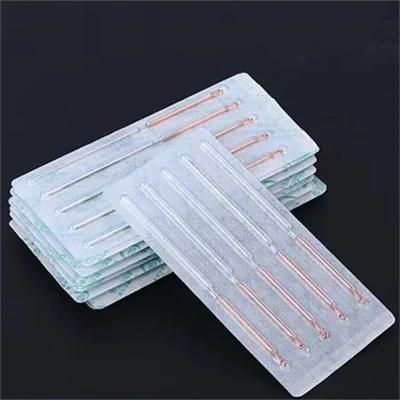 1in Factory Price Trade Asssurance Disposable Sterile Copper Wire Handle Acupuncture Needle with CE Certificate