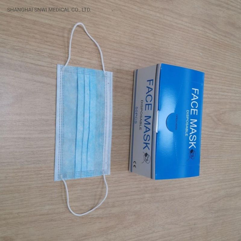 CE&ISO Certificated Medical Supply Surgical Disposable Non Woven 3D Face Masks