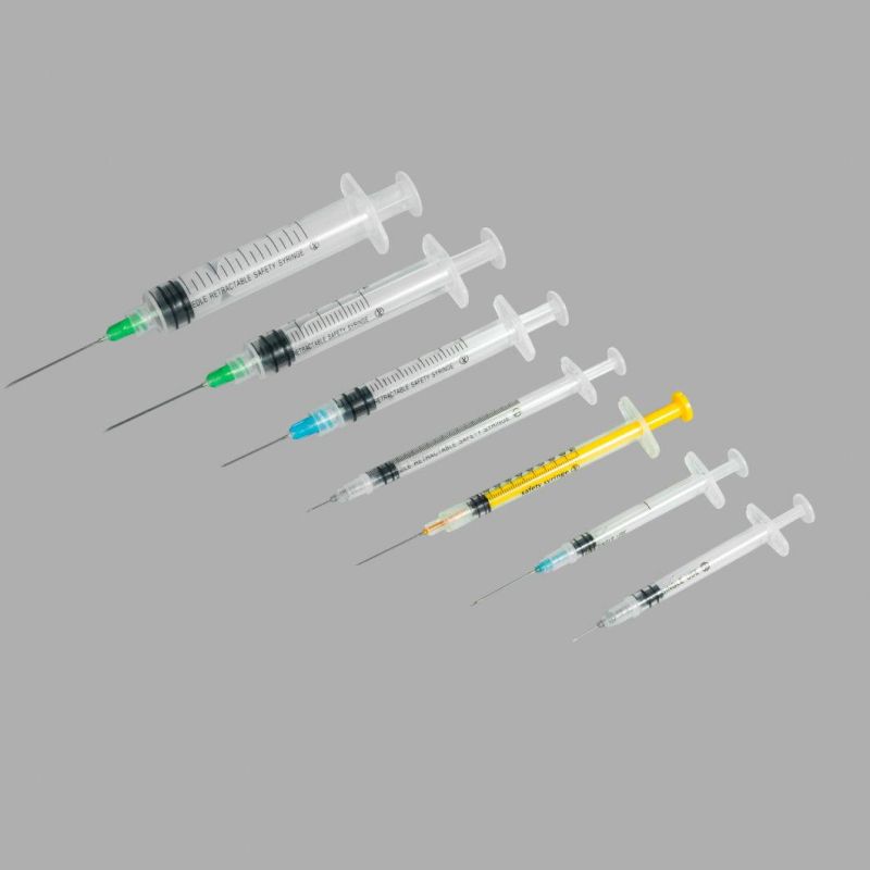 Disposable Syringe 1-60ml for Hypodermic Injection with CE/FDA Certificate