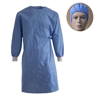 Disposable Surgical Gown with Hat Gloves Protective Clothing Suit