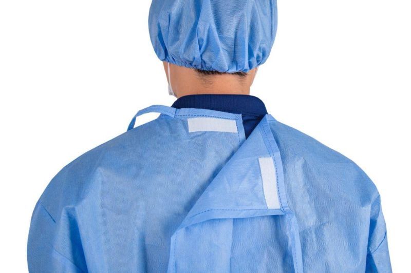 SMS Non Woven Fabric Disposable Overalls Medical Gown Manufacturer