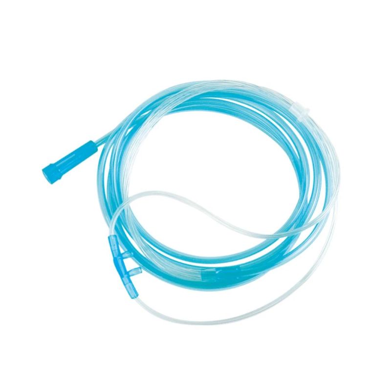 Disposable Nasal Oxygen Cannula Medical PVC O2+CO2 Nasal Oxygen Tube 2m Long