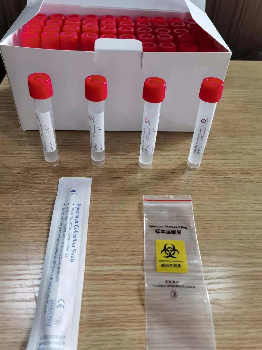 Cfda and CE Disposable Virus Sampling Tube and Swab