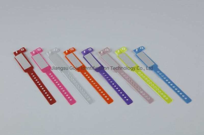 Disposable Hospital Soft PVC Insert Card Wristband for Baby