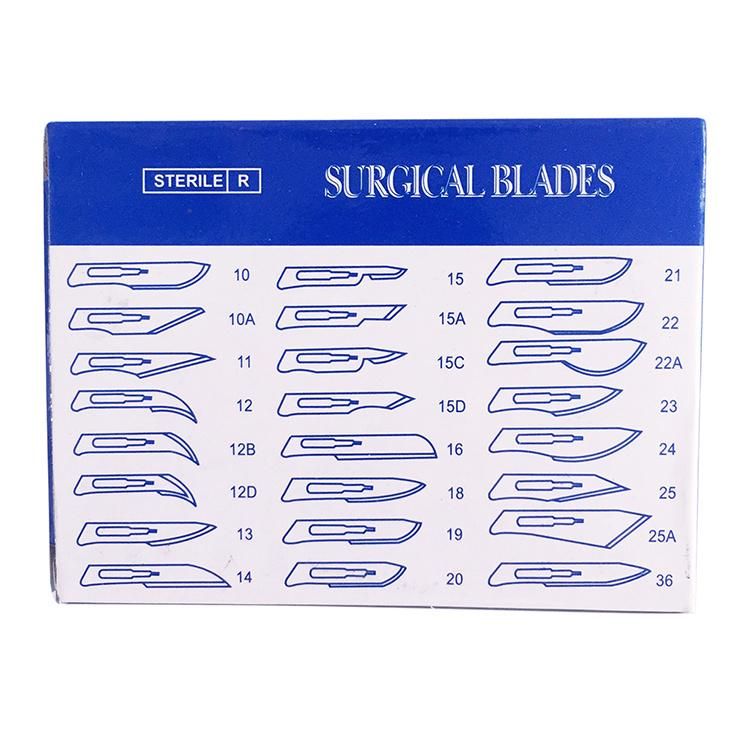 China Factory Medical Use Stainless Steel Knife Blade Carbon Steel Disposable Surgical Scalpel Blades