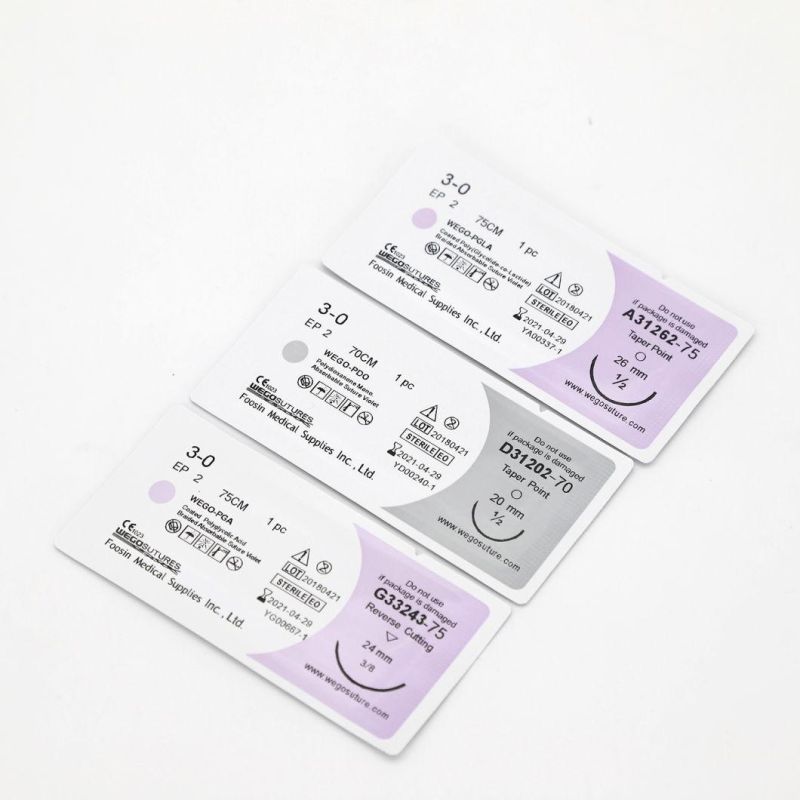 Wego PGA Surgical Sutures with PE Card