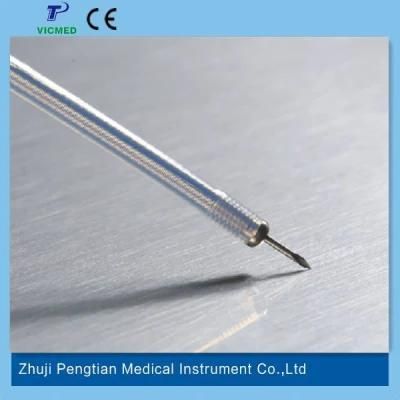 Single Use Injection Needle Spring Inside&Metal Head with Ce Mark