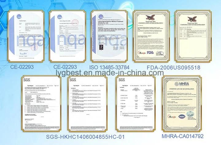 100% Disposable Medical Supply Gauze Bandage Roll with FDA Certificate