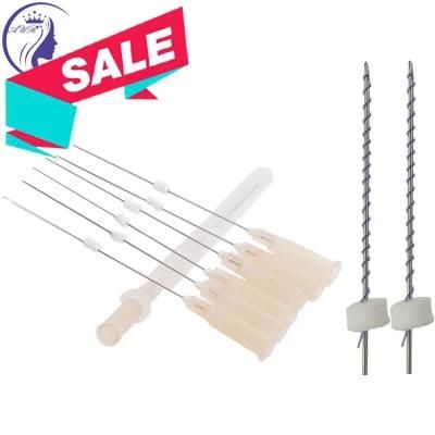 Lower Face Nose Thread Lifting Pdo Mono Screw 26g 60mm Suture Needle Blunt Magic Line