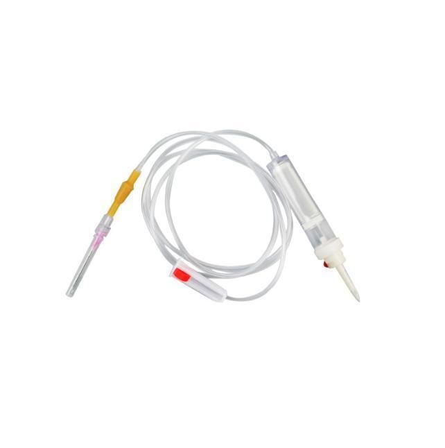 Disposable IV Giving Infusion Set with Needle or Scalp Vein