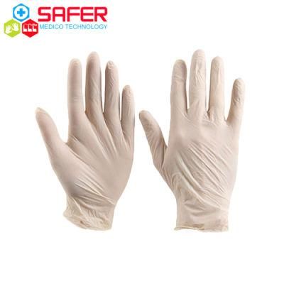 Examination Latex Gloves Powder Medical Grade Wholesale Price with High Quality