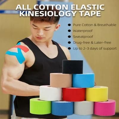 Athletic Muscle Support Sport Physio Kinesiology Tape with TUV Rheinland CE