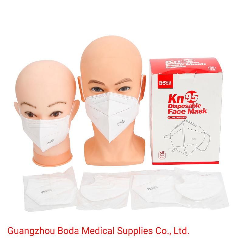 Wholesale Standard En149 Disposable 5 Ply KN95 Non Woven Protective Face Mask