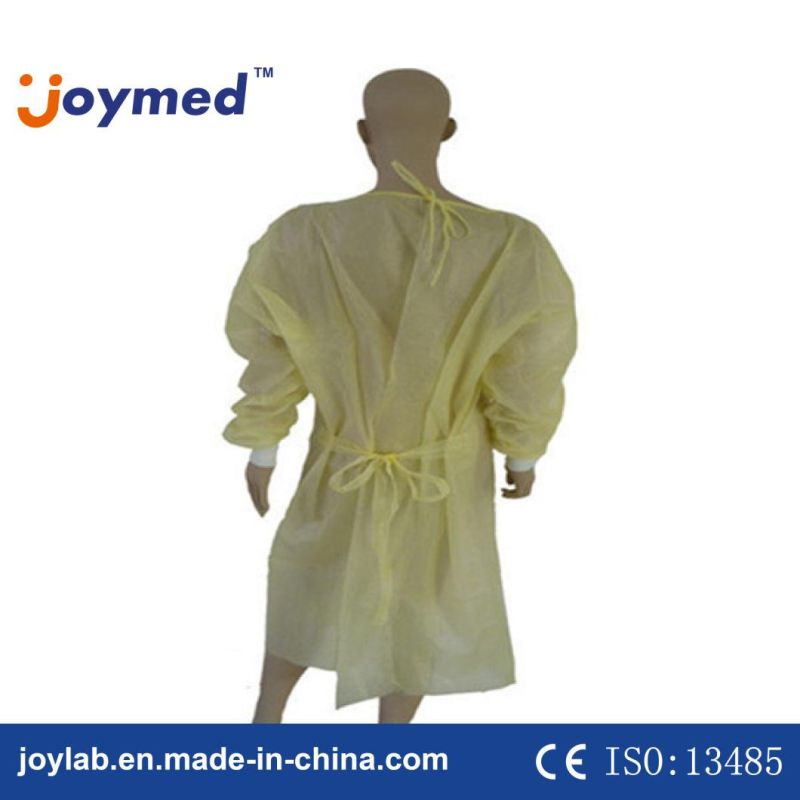 Level 2 Isolation Surgical Disposable PE Coated PP Woven Gown