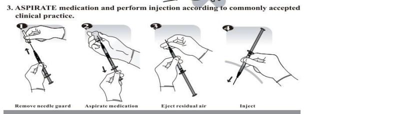 Disposable CE FDA Approved 0.3/0.5/1/3/5ml Retractable Safety Syringe