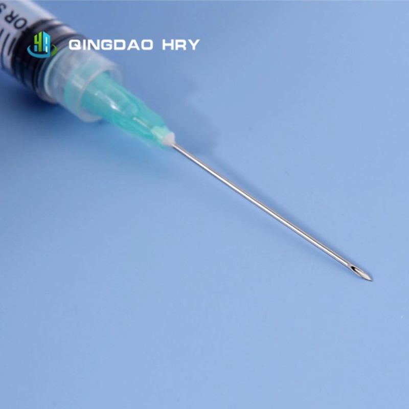 China Manufacturer of 3 Parts 3ml Luer Lock Medical Disposable Syringe with Needle CE FDA ISO and 510K