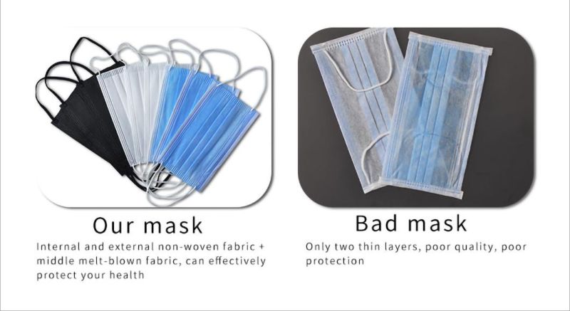 Us Europe Standard Blue Disposable Medical Face Mask