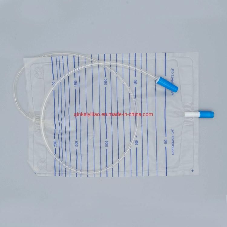 1500ml/2000ml Disposable Urine Bag with T Valve