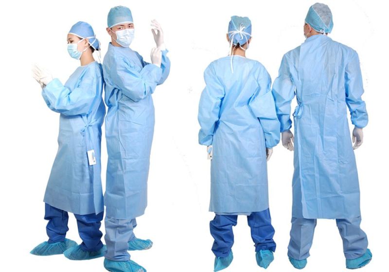 Hospital Operation Gown Sterile Green Surgical Gown