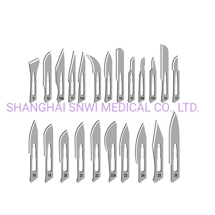 Disposable Medical Carbon Stainless Steel Scalpel Surgical Blade with CE/ISO 13485 Certification