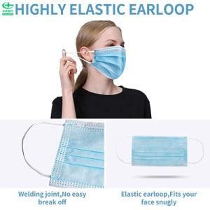 High Quality Protective Comfortable Non-Woven 3-Ply Adult Medical Earloop Face Mask