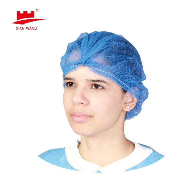 Disposable Non-Woven Round/Bouffant/Mob/Clip Cap for Food Industry