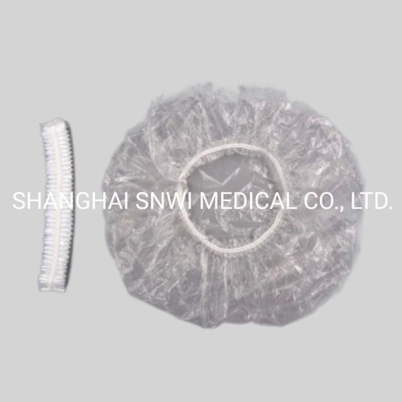 Disposable Non Woven Clip Cap Nurse Strip Cap for Hospital