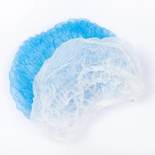 Cheap Hair Dust Net Caps Elastic Non-Woven Head Bouffant Caps