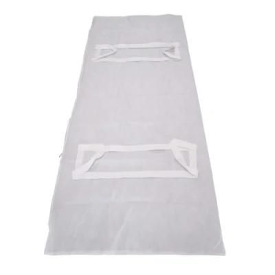 White PVC Body Bags Adult Size with Patient ID Band