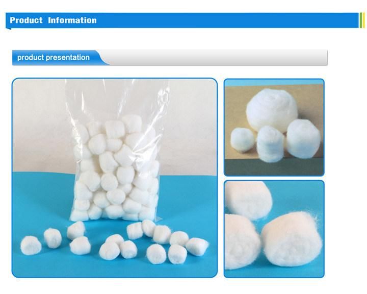 100% Cotton Non Sterile or Sterile Cotton Balls