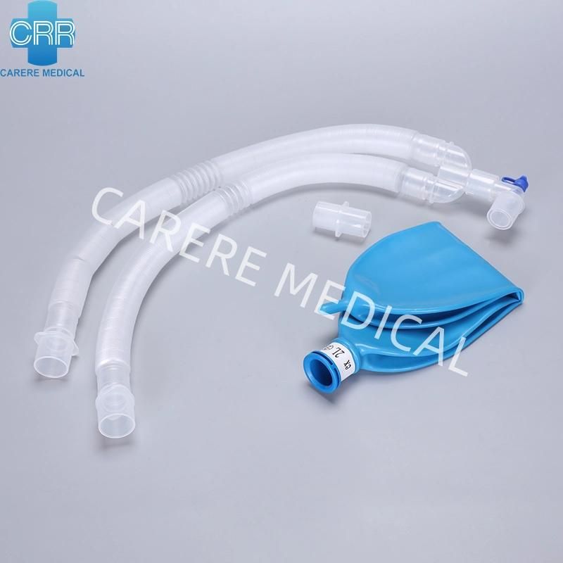 Disposable Anesthesia Ventilator Breathing Corrugated Expandable Smoothbore Circuit ICU Use