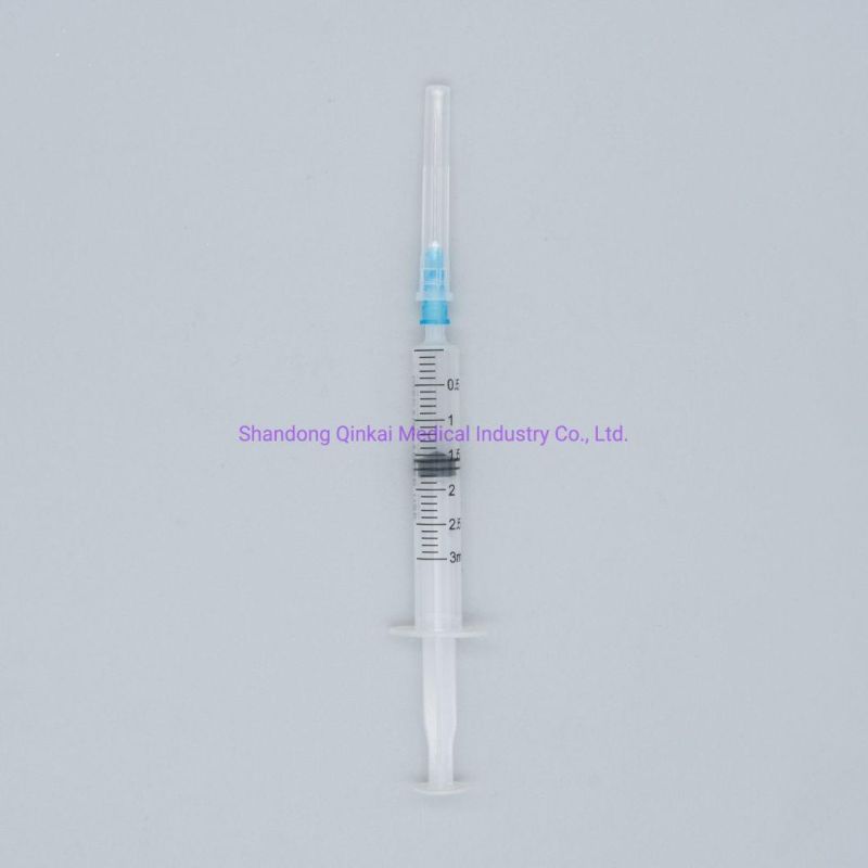 Quality Disposable Three Parts Syringe with Needle