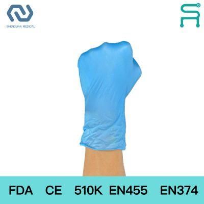 Powder Free Latex Free Nitrile Blend Vinyl Gloves with FDA CE