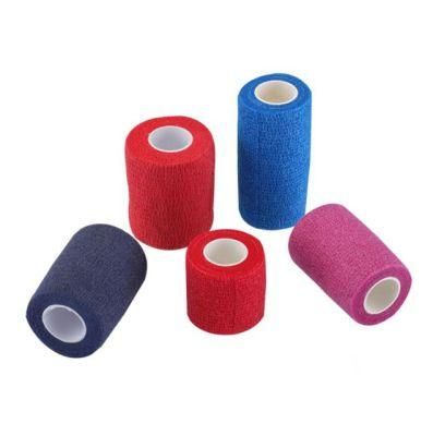 Medical Factory 4.5m Colored Self-Adhesive Non-Woven Cohesive Bandage Adhesive Elastic Bandage