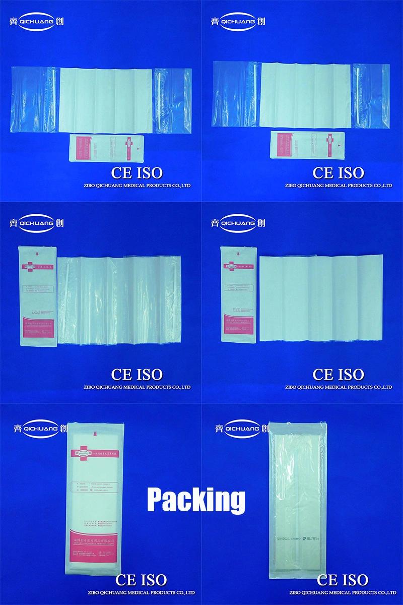 Hospital Disposable Sterile Operation Adhesive PU Film Transparent Surgical Drape with Two Bags