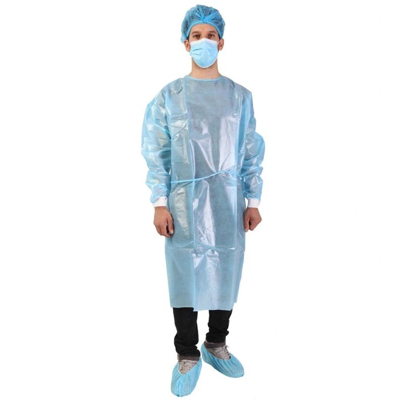 AAMI Level 123 Surgical Gown Film PPE Isolation Gown and High Quality SMS Non-Woven Coverall