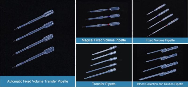 Medical (LDPE) Fingertip Blood Collection 75UL Glass Transfer Capillary Pipette (Kit)