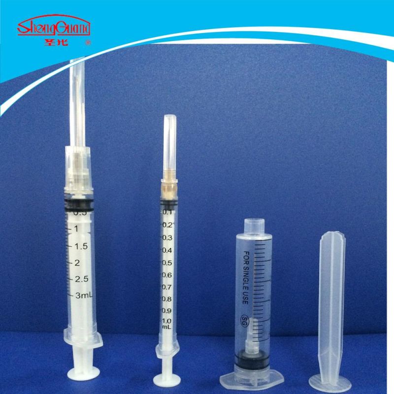 5ml 10ml Retractable Safety Syringe with Colored Needle