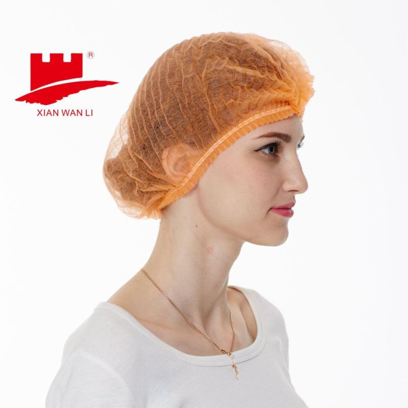 Cheapest Disposable Non Woven Mop Cap/ Bouffant Cap Manufacturer