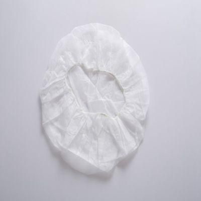 Machine Made Disposable Single/Double Elastic Cap Nonwoven Bouffant Cap Head Cover