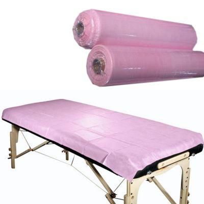 Disposable Medical Examination Bed Sheet Paper Roll White