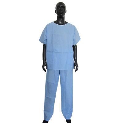 SMS Disposable Scrub Suits Disposable Non Woven Workwear Uniform