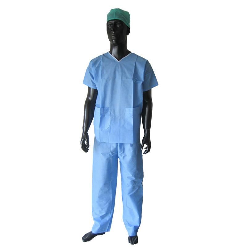 Factory Wholesale Price Sterile Disposable Hospital SMS Patient Surgical Gown