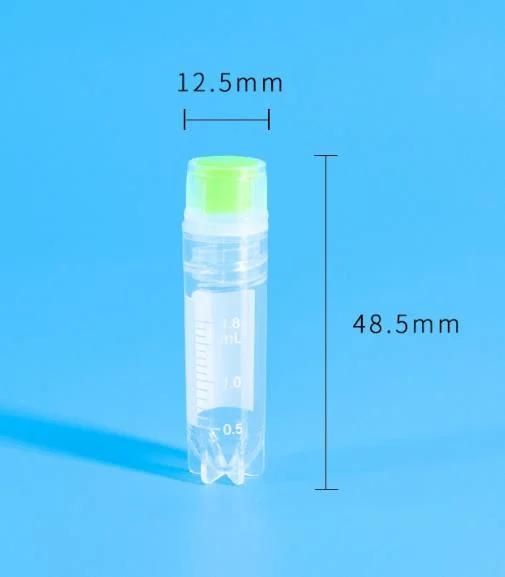 Laboratory Disposable Plastic Freezing Cryogenic Cryo Cryovial Tube 1ml