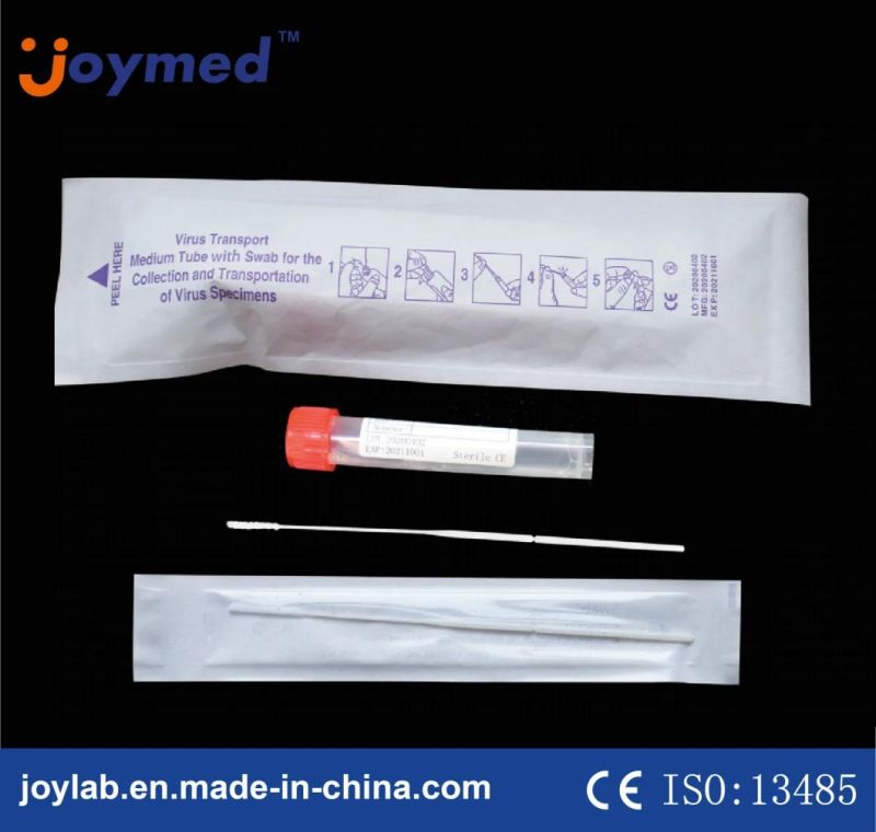 Viral Transport Medium Tube with Swab Disposable Virus Sampling Swab Kit