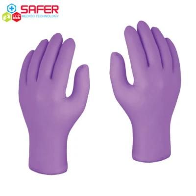 Disposible Latex Free Nitrile Gloves Violet Blue Color Size From S to XL