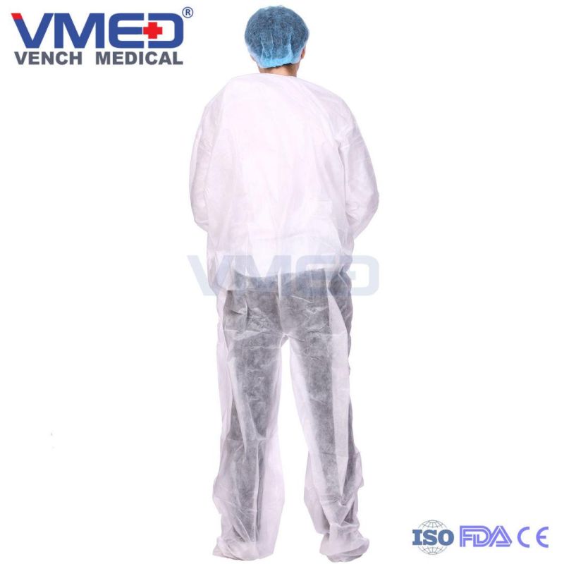 Nonwoven Disposable Protective Medical Coverall with Boots for Doctor