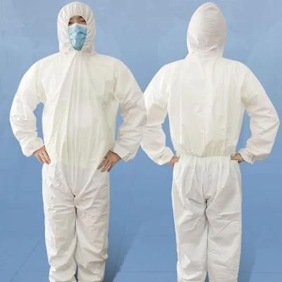 En14126 Type 3 Protective Nonwoven PPE Disposable Medical Safety Coverall