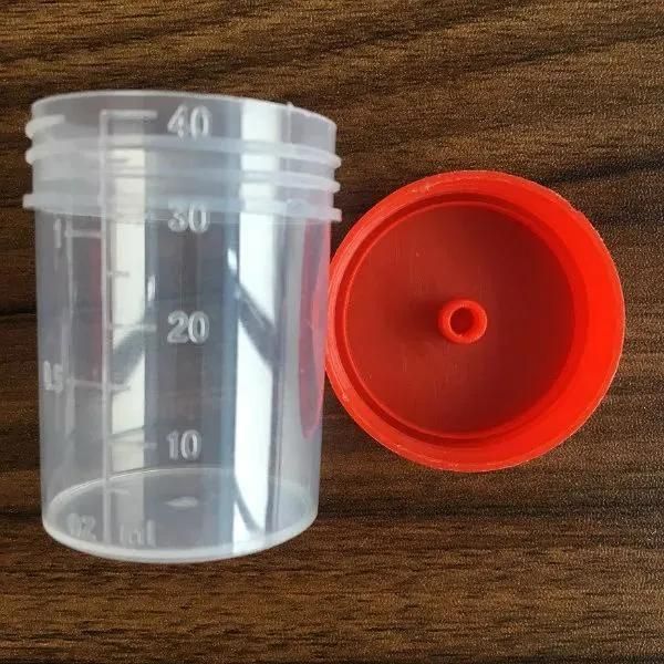 Disposable Hospital Sterile Plastic 60ml Sample Specimen Test Collection Stool Urine Container with Spoon